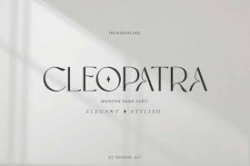 Пример шрифта Cleopatra
